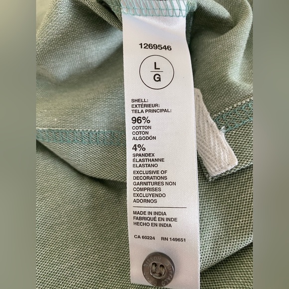 Buffalo David Bitton Seafoam Green Short Sleeve Polo Mens Large - Picture 6 of 9